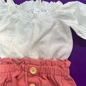 Baby girl top skirt